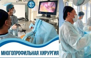 Біздің мультидисциплинарлық хирургия бөлімінде жоспарланған хирургиялық араласудың барлық көлемі орындалады: