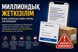 Бас прокуратураның Құқықтық статистика және арнайы есепке алу комитетінің Қылмыстық қауіп-қатерлер мен қоғамдық қауіпсіздік тәуекелдерін болжау орталығы жаңа алаяқтық толқын туралы ескертеді.