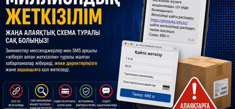 Бас прокуратураның Құқықтық статистика және арнайы есепке алу комитетінің Қылмыстық қауіп-қатерлер мен қоғамдық қауіпсіздік тәуекелдерін болжау орталығы жаңа алаяқтық толқын туралы ескертеді. Бас прокуратураның Құқықтық статистика және арнайы есепке алу комитетінің Қылмыстық қауіп-қатерлер мен қоғамдық қауіпсіздік тәуекелдерін болжау орталығы жаңа алаяқтық толқын туралы ескертеді.